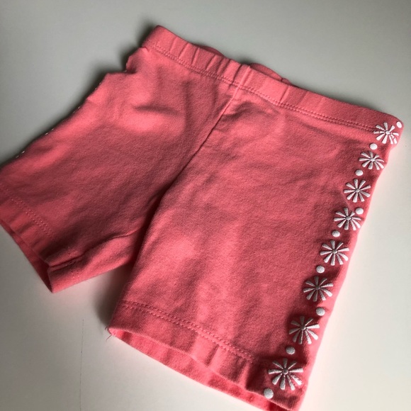 12-18M Girls: Floral Baby Biker Shorts - Picture 2 of 4